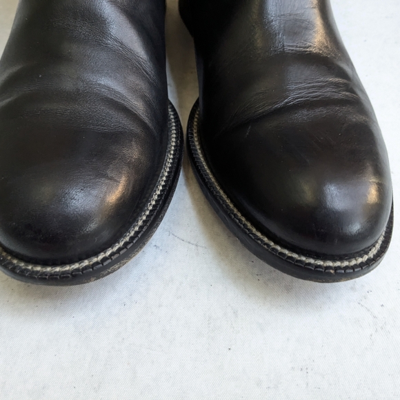 Gucci Chelsea Boots Black Leather Men US 9